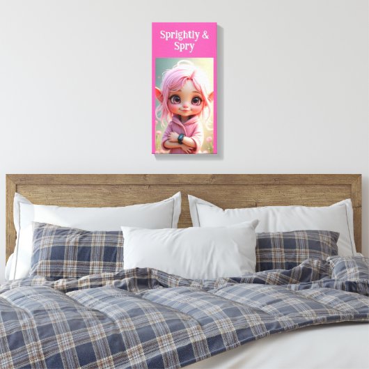 Sprightly & Spry Canvas Afdruk (Insitu (Slaapkamer))