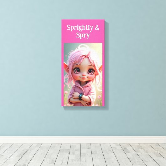 Sprightly & Spry Canvas Afdruk (Insitu (Houten vloer))