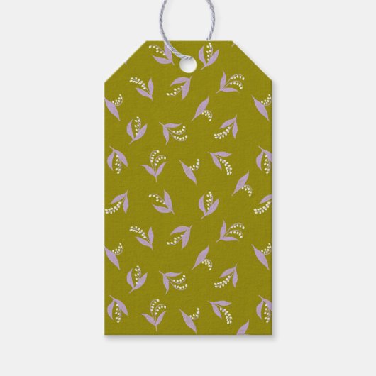 ‘Sprigs’ bloemencadeau labels Cadeaulabel (Voorkant)