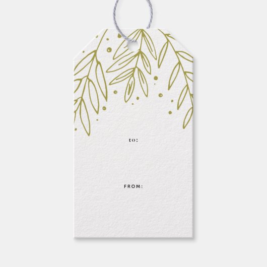 Sprigs Botanical Cadeaulabel (Voorkant)