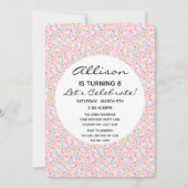 Sprikle Cupcake Girl Birthday Cake Kaart (Voorkant)