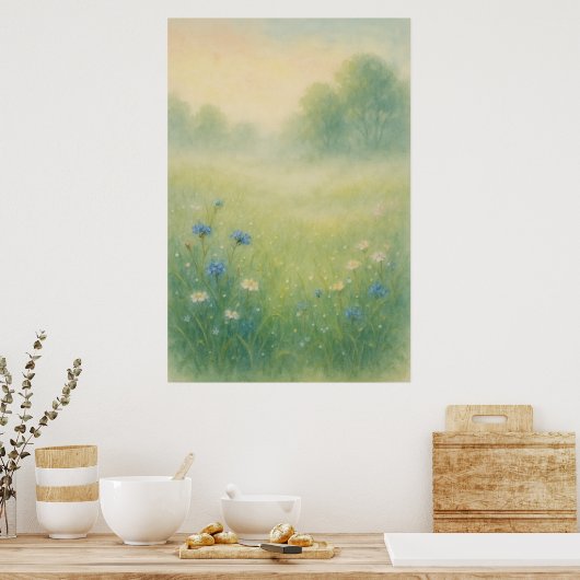 Spring 2, Dew-Kissed Morning, seizoensgebonden afd Poster (Keuken)