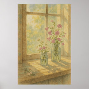 Spring 4, Spring Window Light, seizoensgebonden af Poster