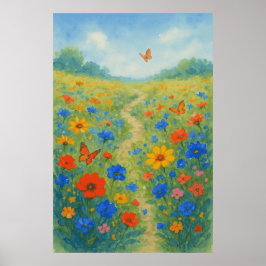 Spring 7, Wildflower Whispers, seizoensgebonden pr Poster