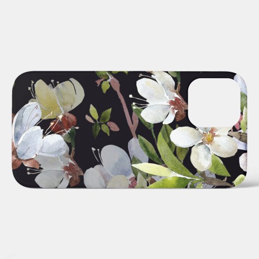 Spring Abrikozentakken: Waterverf naadloos. Case-Mate iPhone Case (Achterkant (horizontaal))