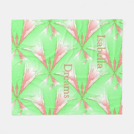 Spring Abstract Stars Gepersonaliseerde Fleece Dek (Voorkant (Horizontaal))