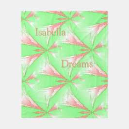 Spring Abstract Stars Gepersonaliseerde Fleece Dek Deken