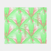 Spring Abstract Stars Gepersonaliseerde Fleece Dek Deken (Voorkant (Horizontaal))