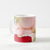 Spring - Abstracte inktkunst van Karen Ruane Koffiemok (Voorkant links)