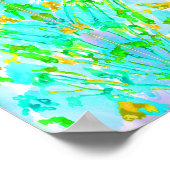 "Spring" Abstracte Waterverf Poster Print (Hoek)