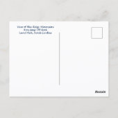 Spring af van de rots Laurel Park NC Blue Ridge Mo Briefkaart (Achterkant)