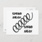 Spring Ahead Briefkaart (Voorkant / Achterkant)