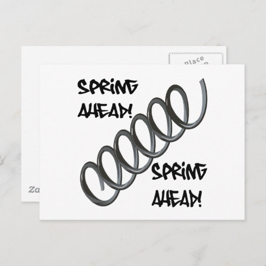 Spring Ahead Briefkaart (Voorkant / Achterkant)