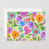 Spring all year briefkaart (Voorkant / Achterkant)