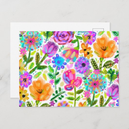 Spring all year briefkaart (Voorkant / Achterkant)