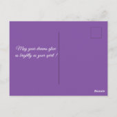 Spring Allegory - woman with purple flowers Briefkaart (Achterkant)