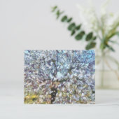 Spring Almond Blossom Pointillism Artwork Briefkaart (Staand voorkant)