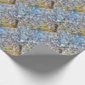 Spring Almond Blossom Pointillism Artwork Cadeaupapier (Hoek)