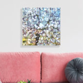 Spring Almond Blossom Pointillism Artwork Canvas Afdruk (Insitu (Woonkamer))
