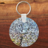 Spring Almond Blossom Pointillism Artwork Sleutelhanger (Voorkant)