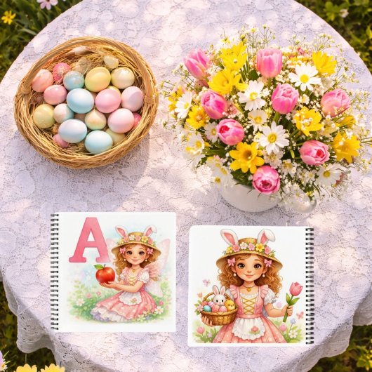 Spring Alphabet Letter A Notebook for Kids Notitieboek
