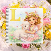 Spring Alphabet Letter L Notebook for Kids Notitieboek