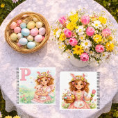 Spring Alphabet Letter P Notebook for Kids Notitieboek