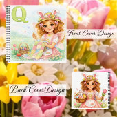 Spring Alphabet Letter Q Notebook for Kids Notitieboek