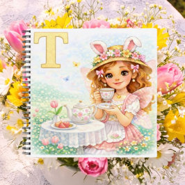 Spring Alphabet Letter T Notebook for Kids Notitieboek