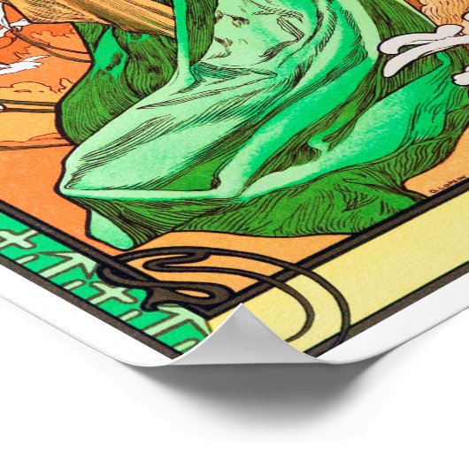 Spring, Alphonse Mucha Poster (Hoek)