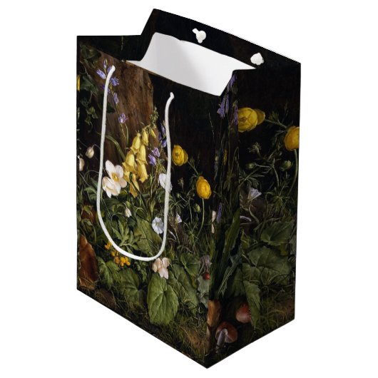 Spring Alpine Wildflower Flowers Gift Bag Medium Cadeauzakje (Voorkant Gekanteld)