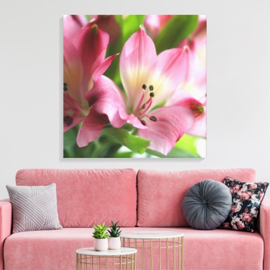 Spring Alstro Stretched Canvas Afdrukken (Insitu (Woonkamer))