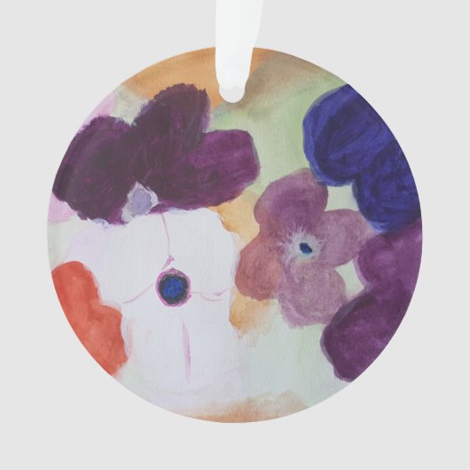 Spring Anemones Acryl Ornament (voorkant)