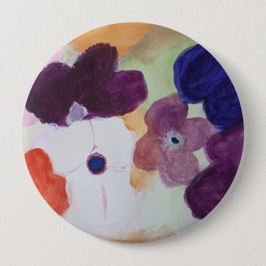 Spring Anemones Round Badge Ronde Button 4,0 Cm (Voorkant)