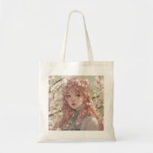 Spring Anime Meisje Tote Bag (Voorkant)