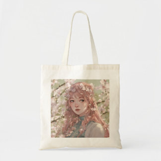 Spring Anime Meisje Tote Bag