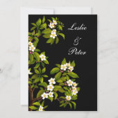 Spring Apple Blossom Wedding Invite Kaart (Achterkant)