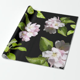 Spring Apple Blossom Wrapping Paper Matte Cadeaupapier