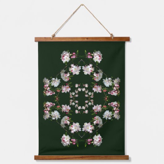Spring Apple Blossoms Bloemen Abstract Hangend Wandkleed (Voorkant)