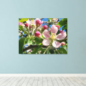 Spring Apple Blossoms Canvas Afdruk (Insitu (Houten vloer))