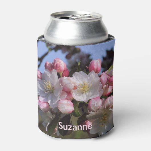 Spring Apple Blossoms Natuur gepersonaliseerd Blikjeskoeler (Blikje Voorkant)