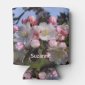 Spring Apple Blossoms Natuur gepersonaliseerd Blikjeskoeler (Achterkant)