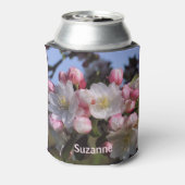Spring Apple Blossoms Natuur gepersonaliseerd Blikjeskoeler (Blikje Achterkant)