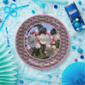 Spring Apple Blossoms Natuur Gepersonaliseerde Par Papieren Bordje (Feest)