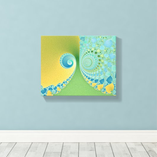 Spring Arrives - Fractal Art Canvas Afdruk (Insitu (Houten vloer))