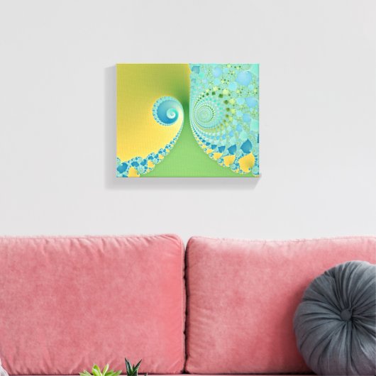 Spring Arrives - Fractal Art Canvas Afdruk (Insitu (Woonkamer))