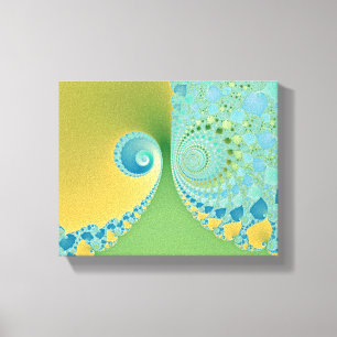 Spring Arrives - Fractal Art Canvas Afdruk