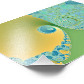 Spring Arrives - Fractal Art Foto Afdruk (Hoek)