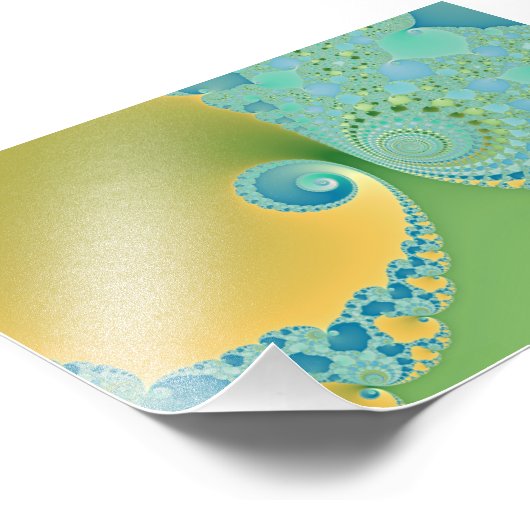 Spring Arrives - Fractal Art Foto Afdruk (Hoek)