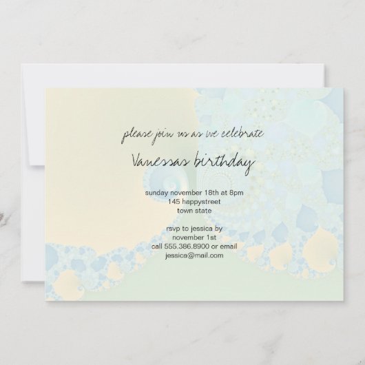 Spring Arrives - Fractal Art Kaart (Achterkant)